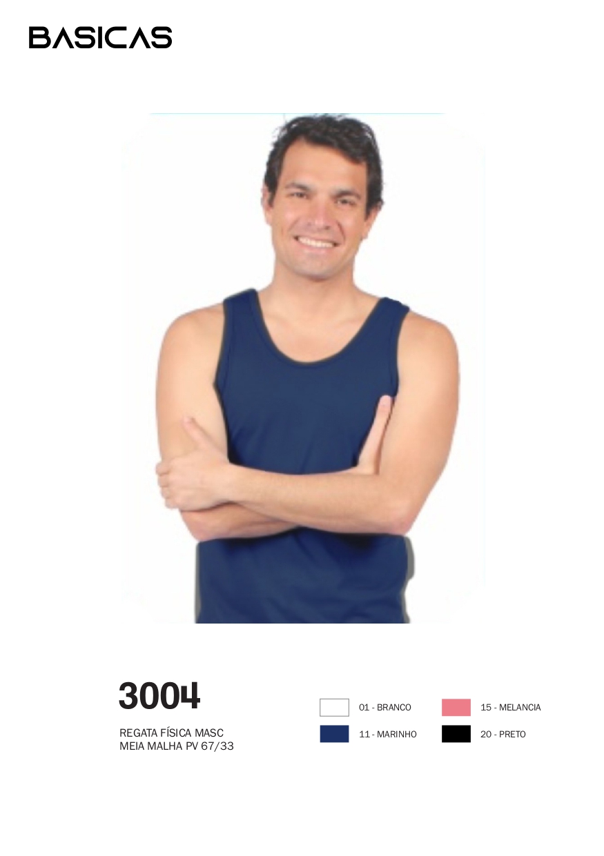 Peça básica masculina da Coleção Verão 2026/27