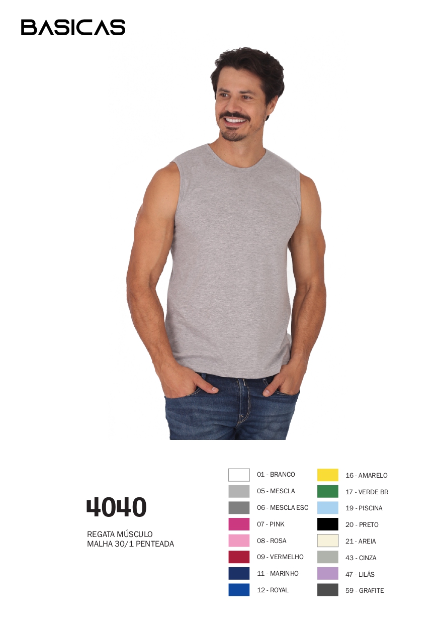 Peça básica masculina da Coleção Verão 2026/27